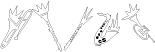 Animated navigation effect with band insturments.